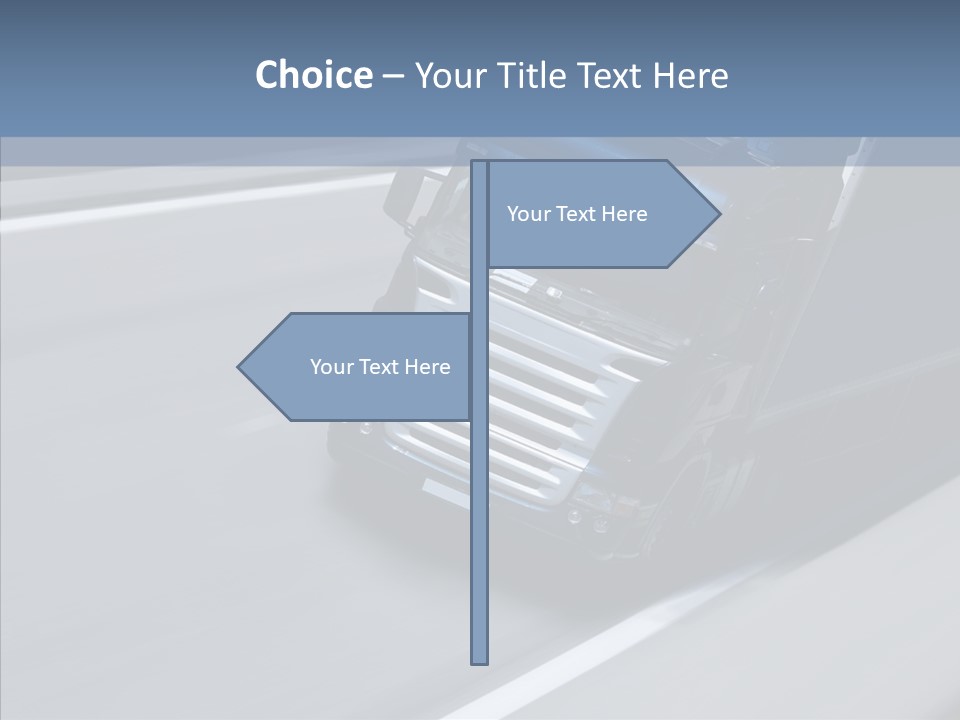 Semi Trucking Driving PowerPoint Template