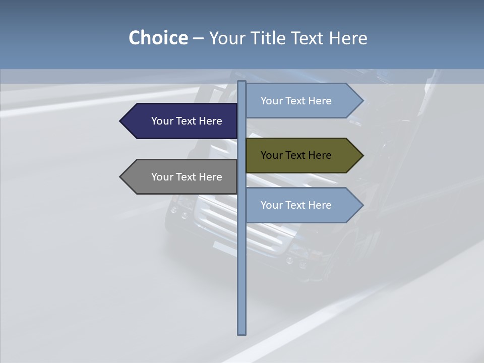 Semi Trucking Driving PowerPoint Template