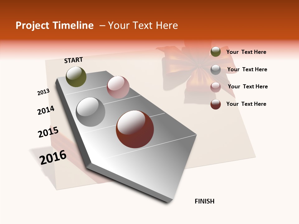 Orange Album Glaring PowerPoint Template
