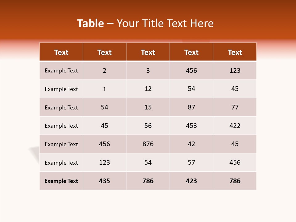 Orange Album Glaring PowerPoint Template