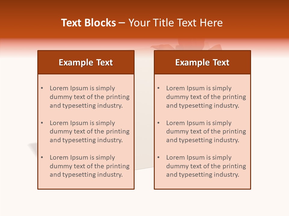 Orange Album Glaring PowerPoint Template