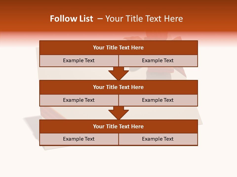 Orange Album Glaring PowerPoint Template