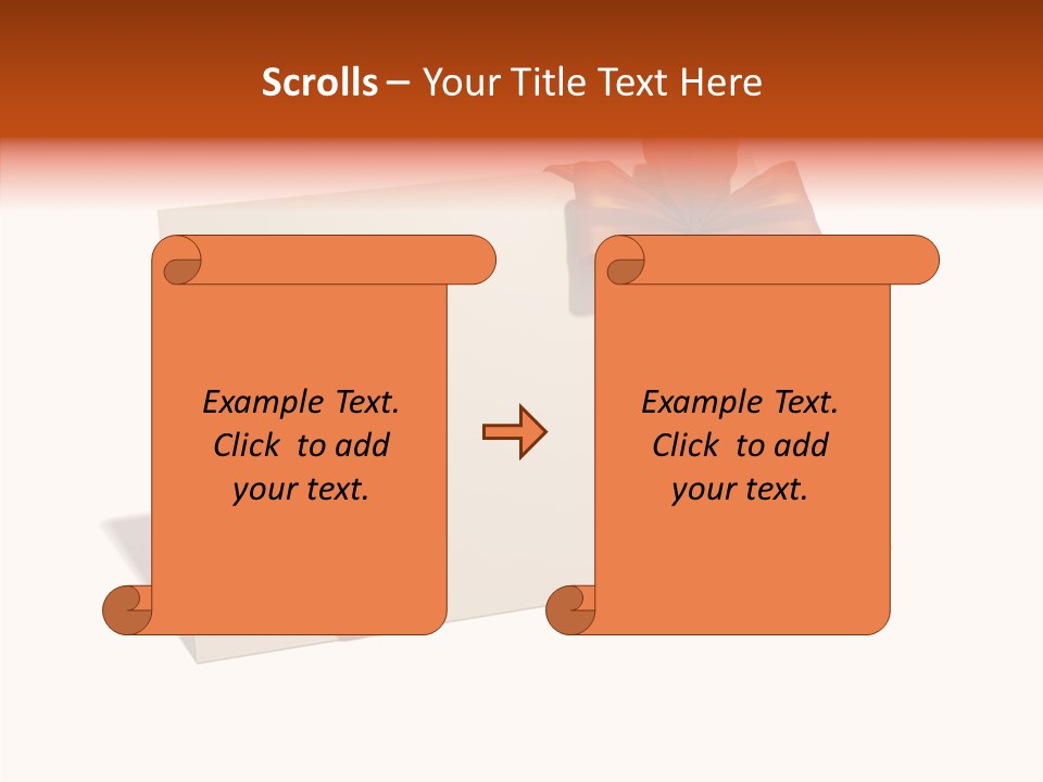 Orange Album Glaring PowerPoint Template
