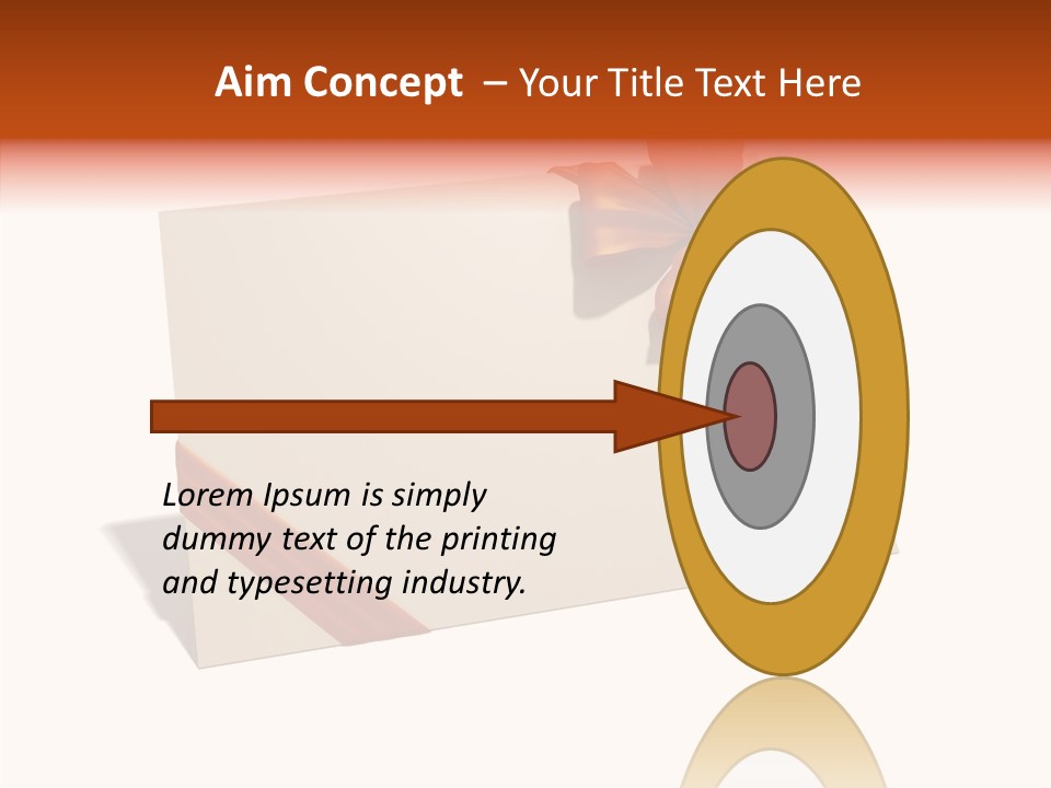 Orange Album Glaring PowerPoint Template