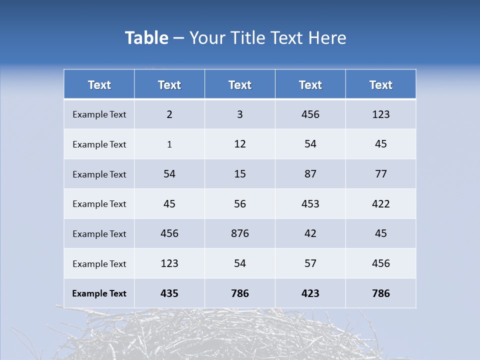 Life Bird Heterosexual PowerPoint Template
