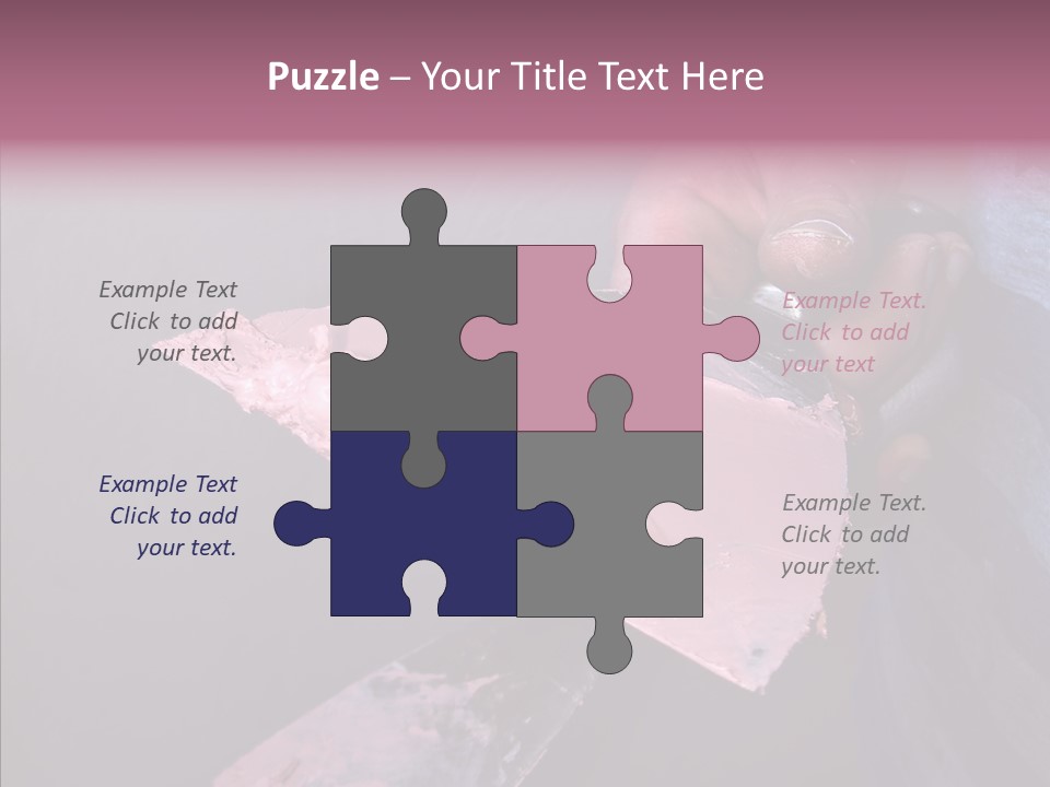 Denim Fix Worker PowerPoint Template