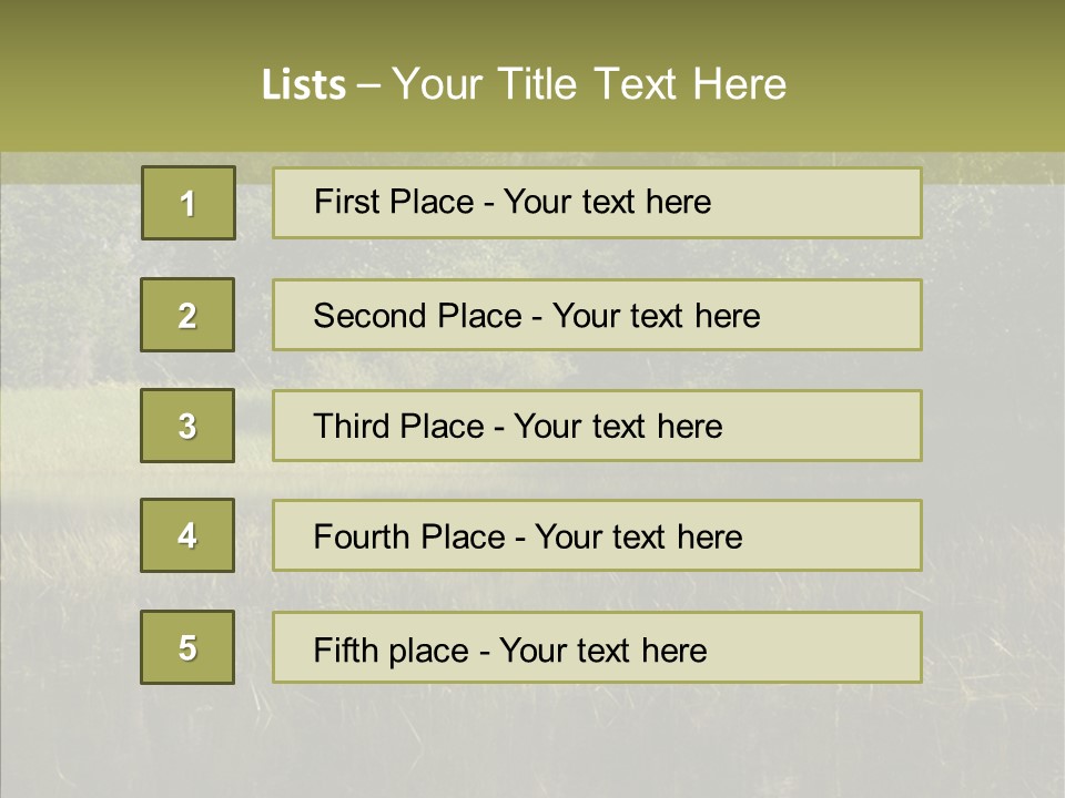 Nature Tree Daylight PowerPoint Template