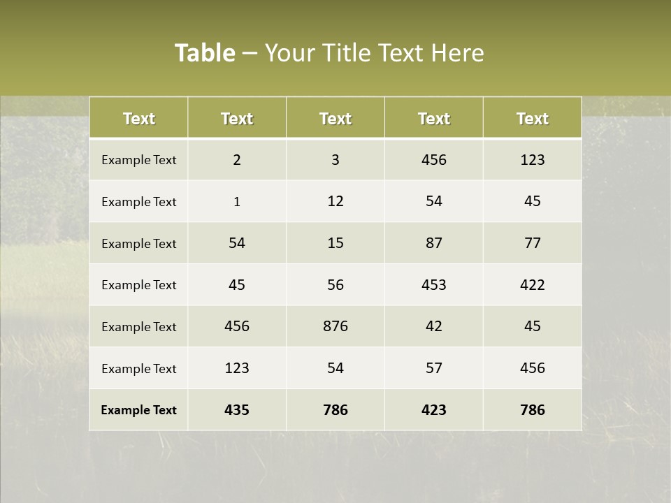 Nature Tree Daylight PowerPoint Template