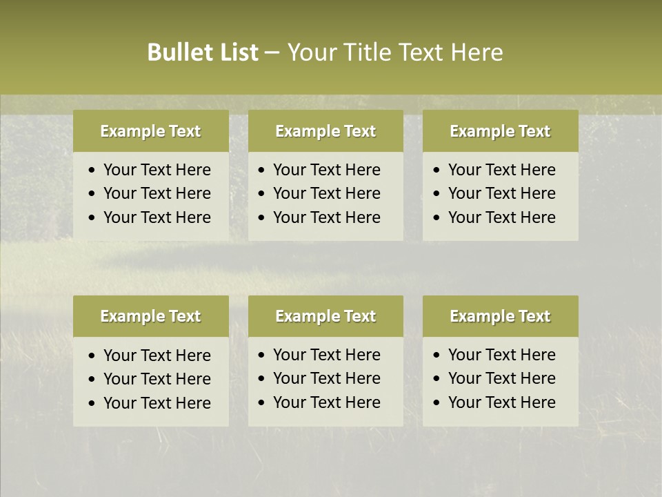 Nature Tree Daylight PowerPoint Template