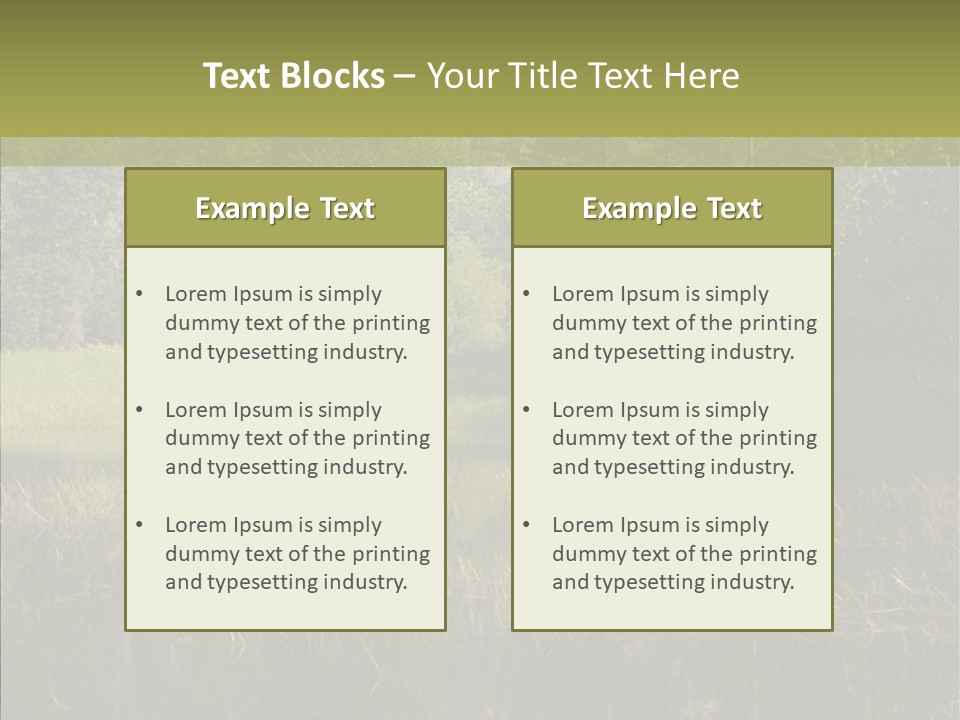 Nature Tree Daylight PowerPoint Template