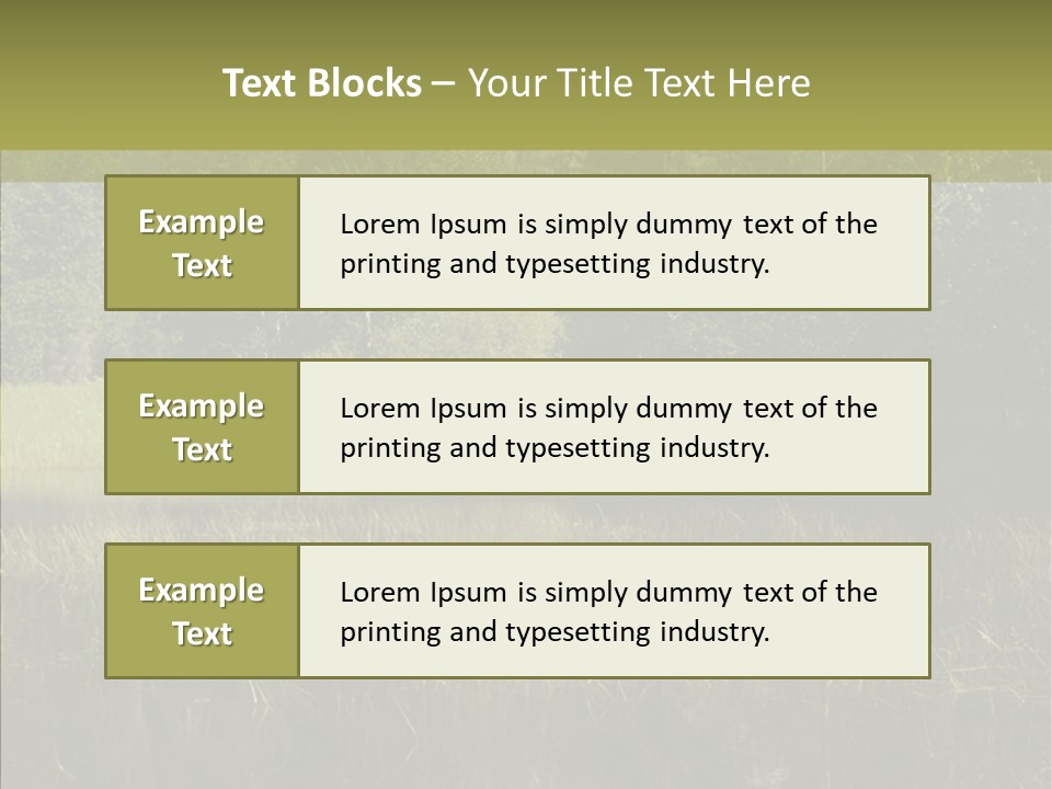 Nature Tree Daylight PowerPoint Template