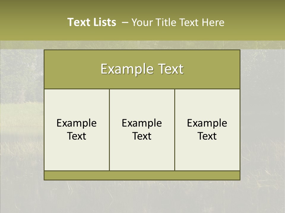 Nature Tree Daylight PowerPoint Template