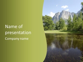 Cascade Pretty Hills PowerPoint Template