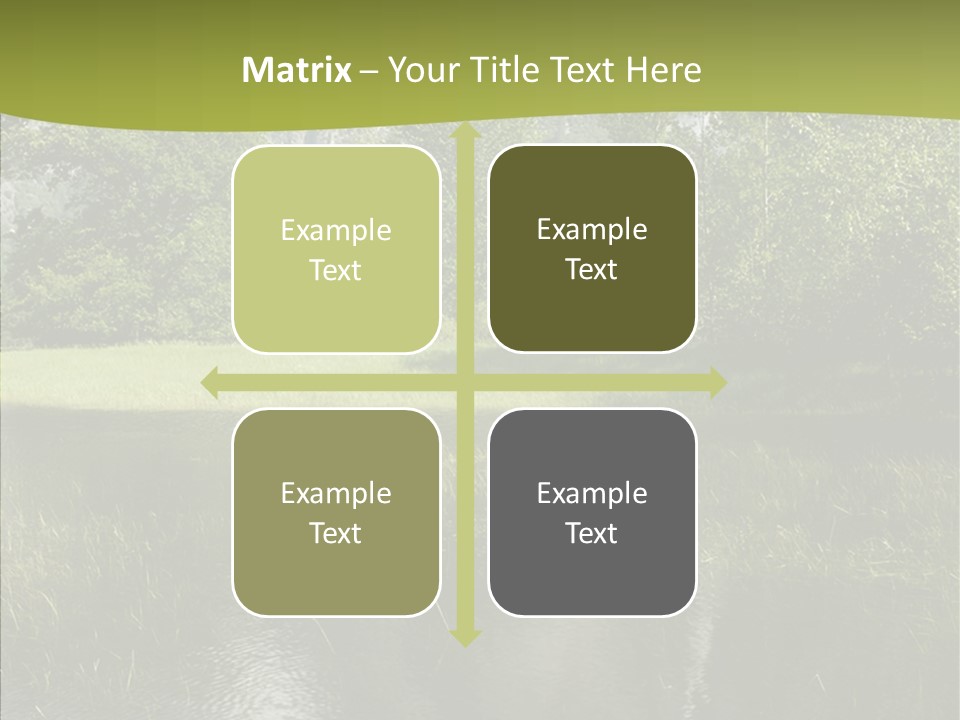 Cascade Pretty Hills PowerPoint Template