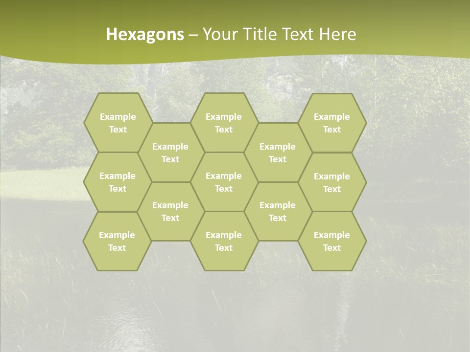Cascade Pretty Hills PowerPoint Template
