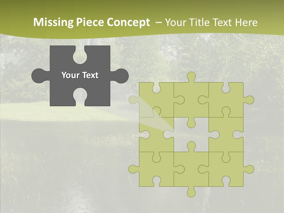 Cascade Pretty Hills PowerPoint Template