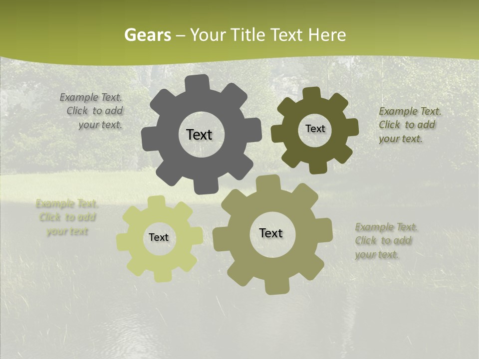 Cascade Pretty Hills PowerPoint Template