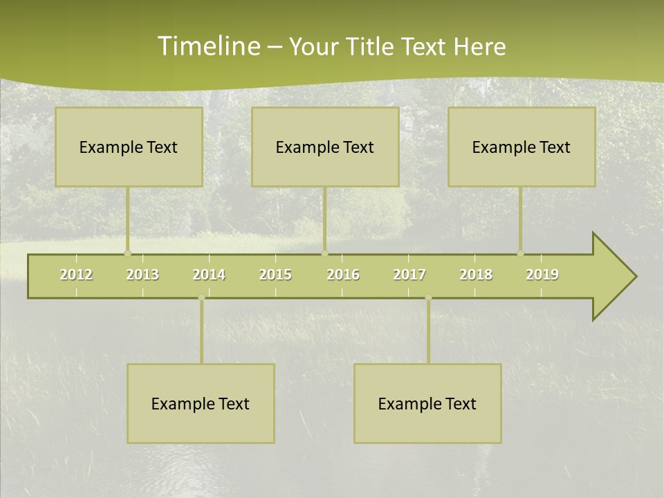 Cascade Pretty Hills PowerPoint Template