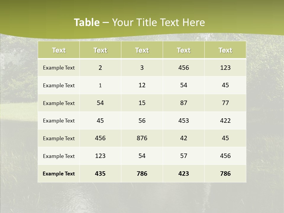 Cascade Pretty Hills PowerPoint Template