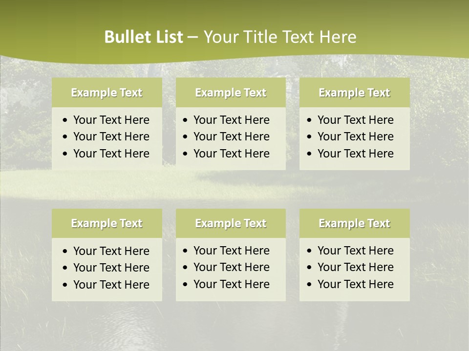 Cascade Pretty Hills PowerPoint Template