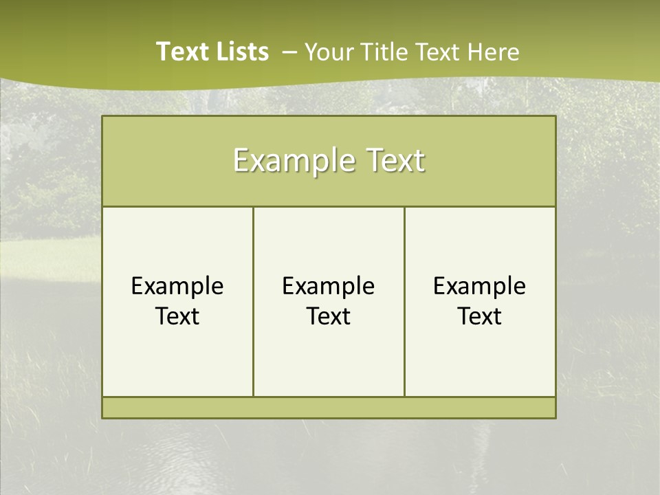 Cascade Pretty Hills PowerPoint Template