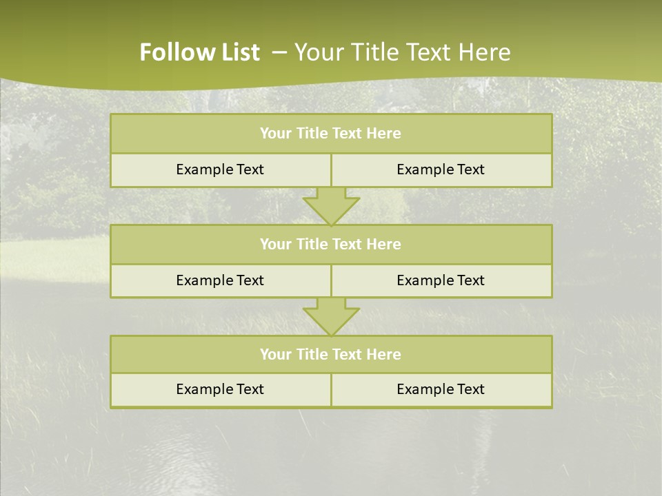 Cascade Pretty Hills PowerPoint Template