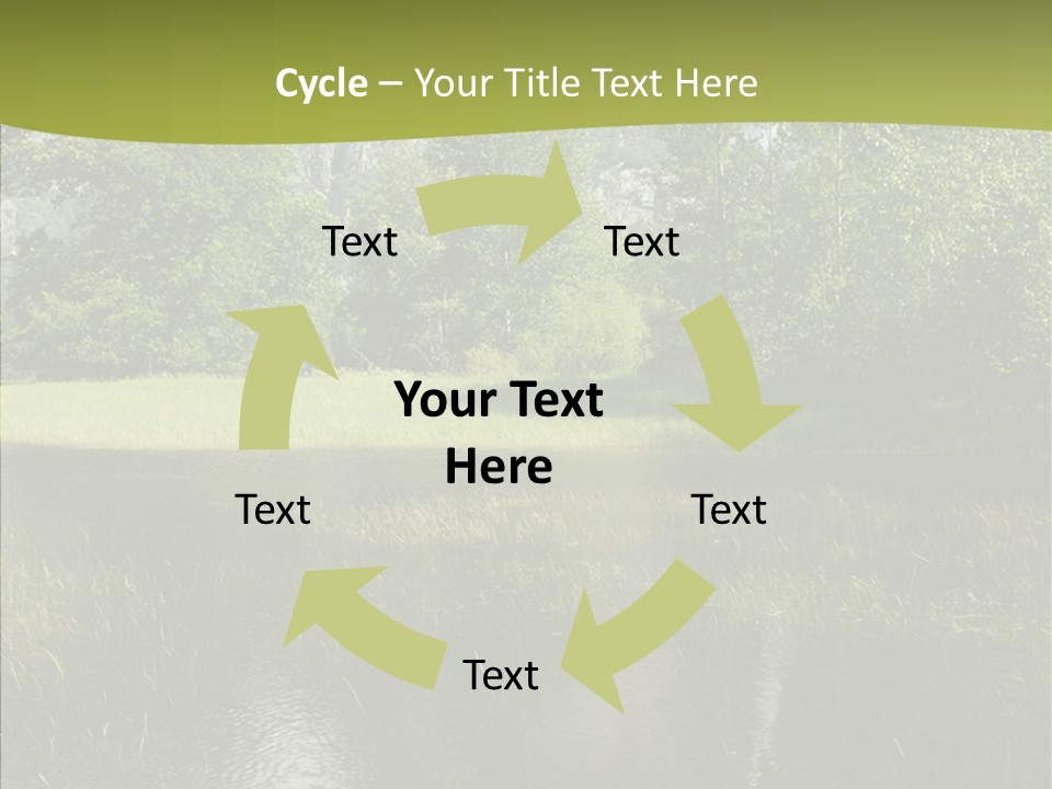 Cascade Pretty Hills PowerPoint Template