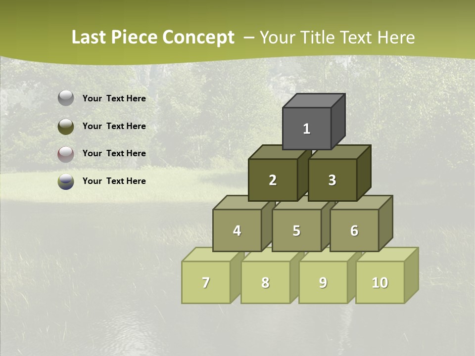 Cascade Pretty Hills PowerPoint Template