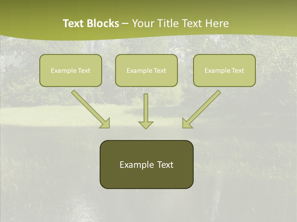 Cascade Pretty Hills PowerPoint Template