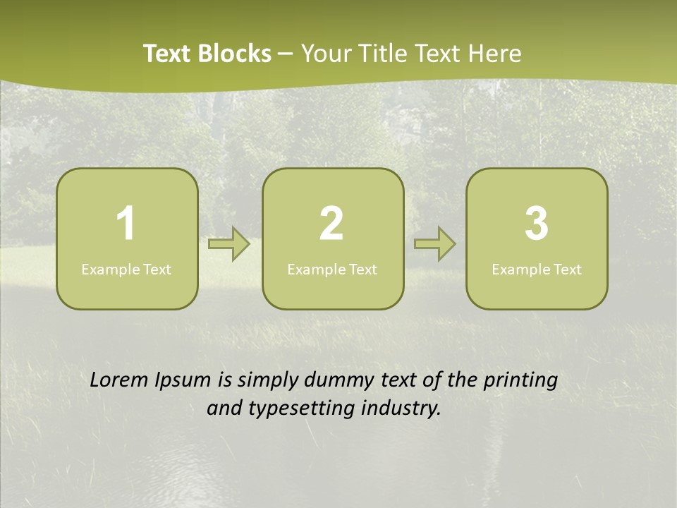 Cascade Pretty Hills PowerPoint Template