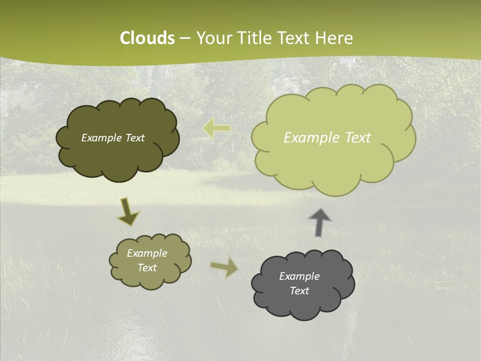 Cascade Pretty Hills PowerPoint Template