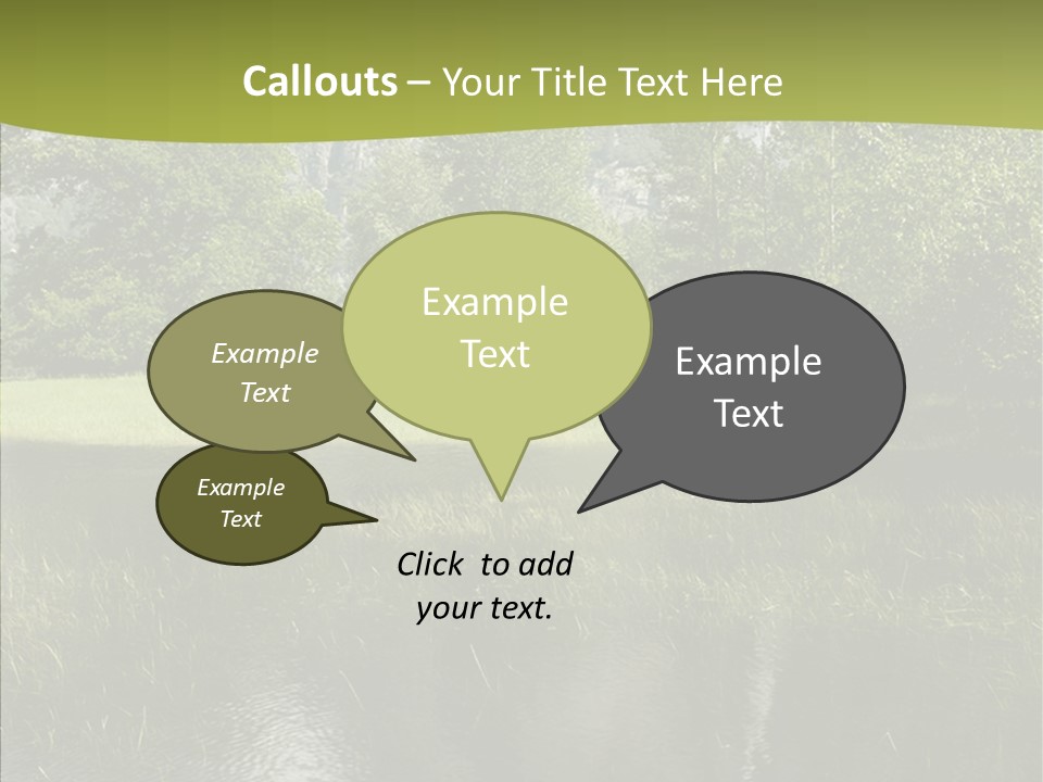Cascade Pretty Hills PowerPoint Template