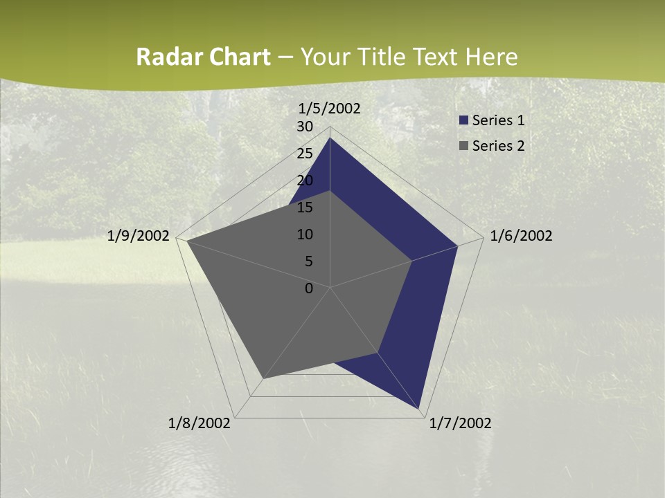 Cascade Pretty Hills PowerPoint Template