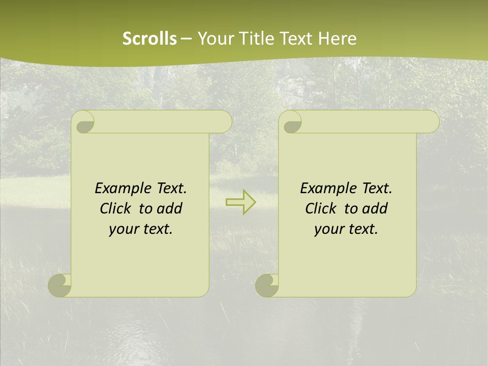 Cascade Pretty Hills PowerPoint Template