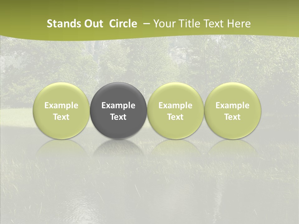 Cascade Pretty Hills PowerPoint Template