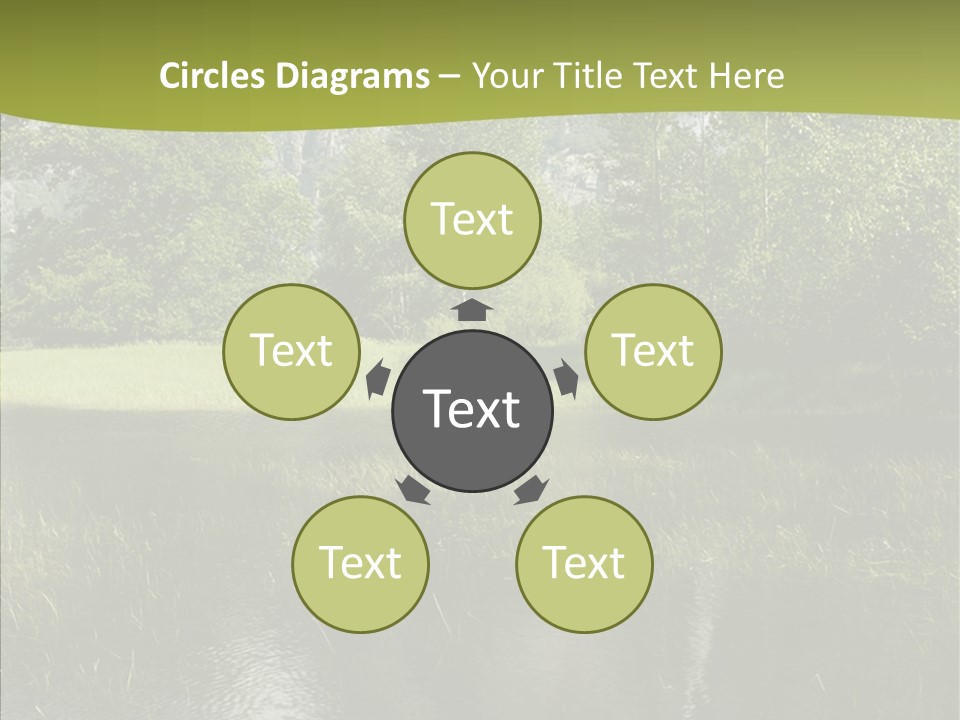 Cascade Pretty Hills PowerPoint Template