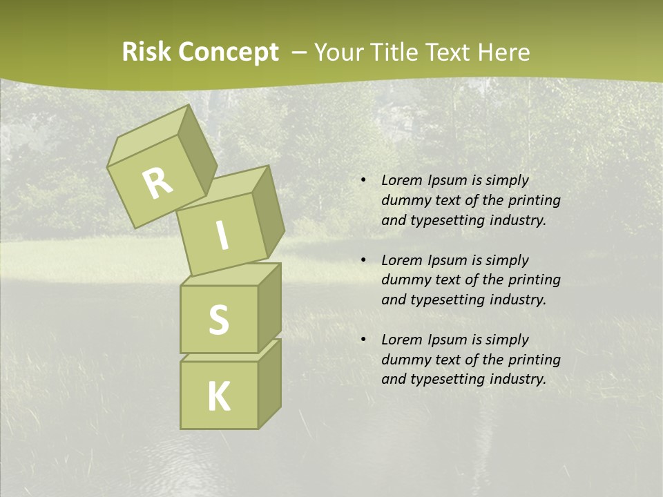 Cascade Pretty Hills PowerPoint Template