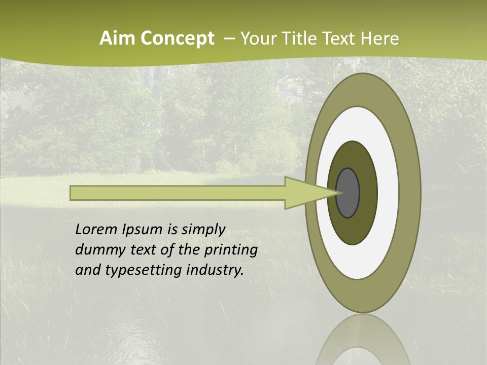 Cascade Pretty Hills PowerPoint Template