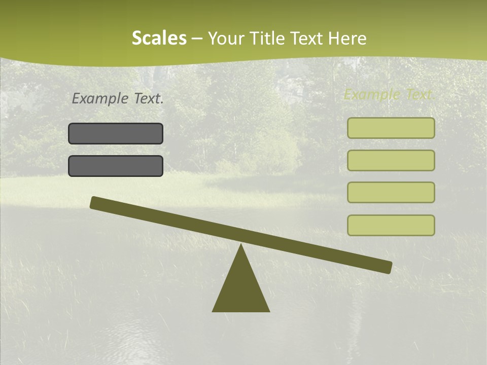 Cascade Pretty Hills PowerPoint Template