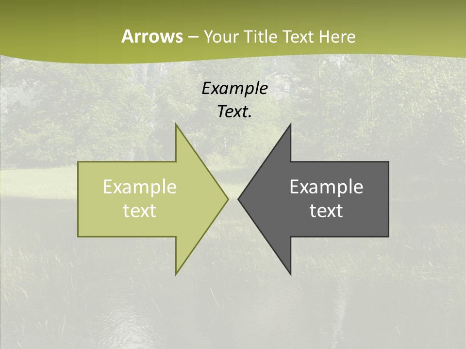 Cascade Pretty Hills PowerPoint Template