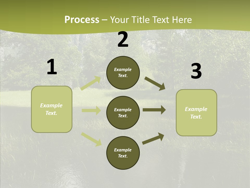 Cascade Pretty Hills PowerPoint Template