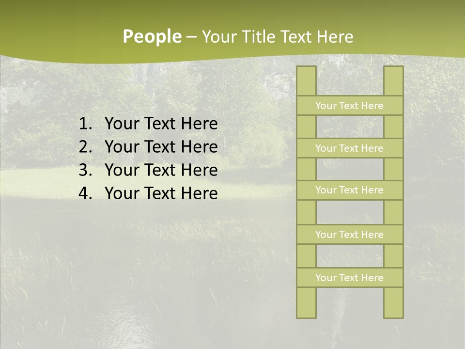 Cascade Pretty Hills PowerPoint Template