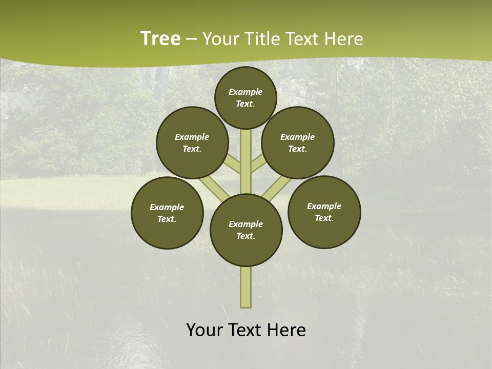 Cascade Pretty Hills PowerPoint Template