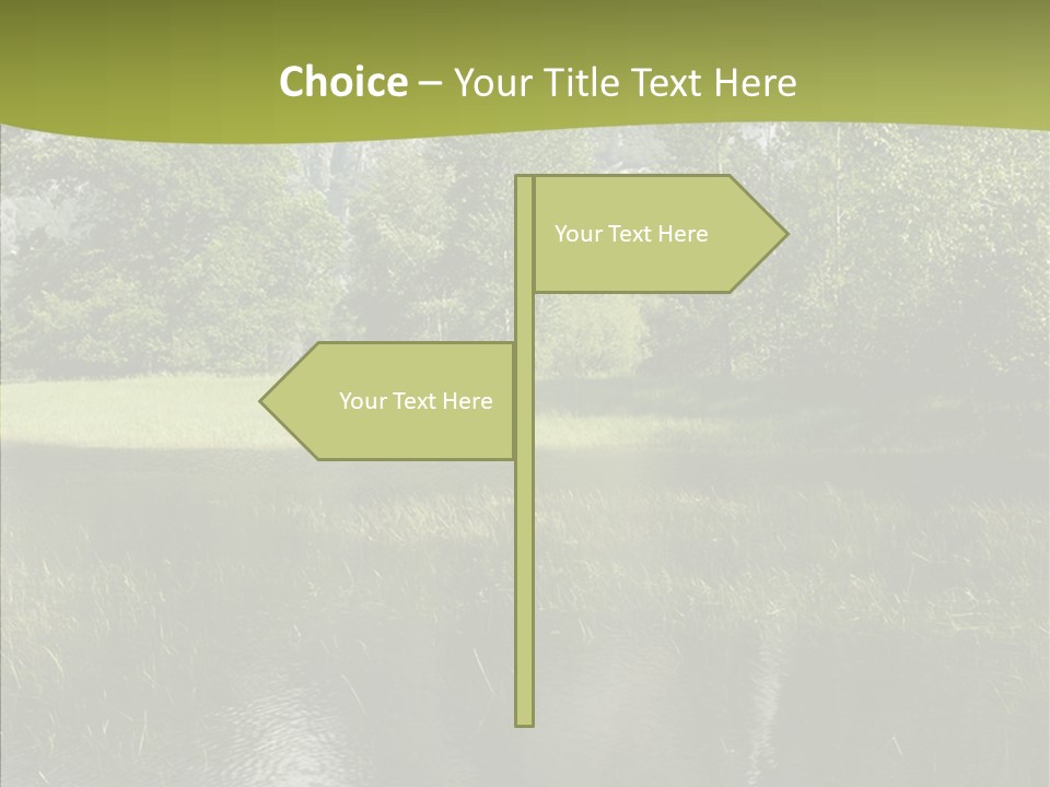 Cascade Pretty Hills PowerPoint Template