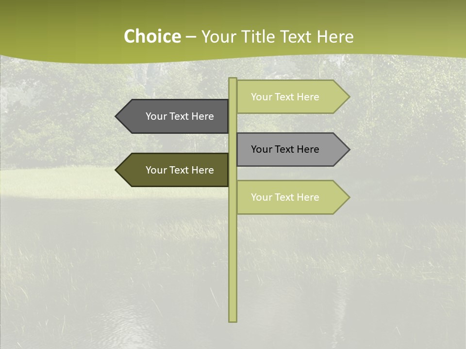 Cascade Pretty Hills PowerPoint Template