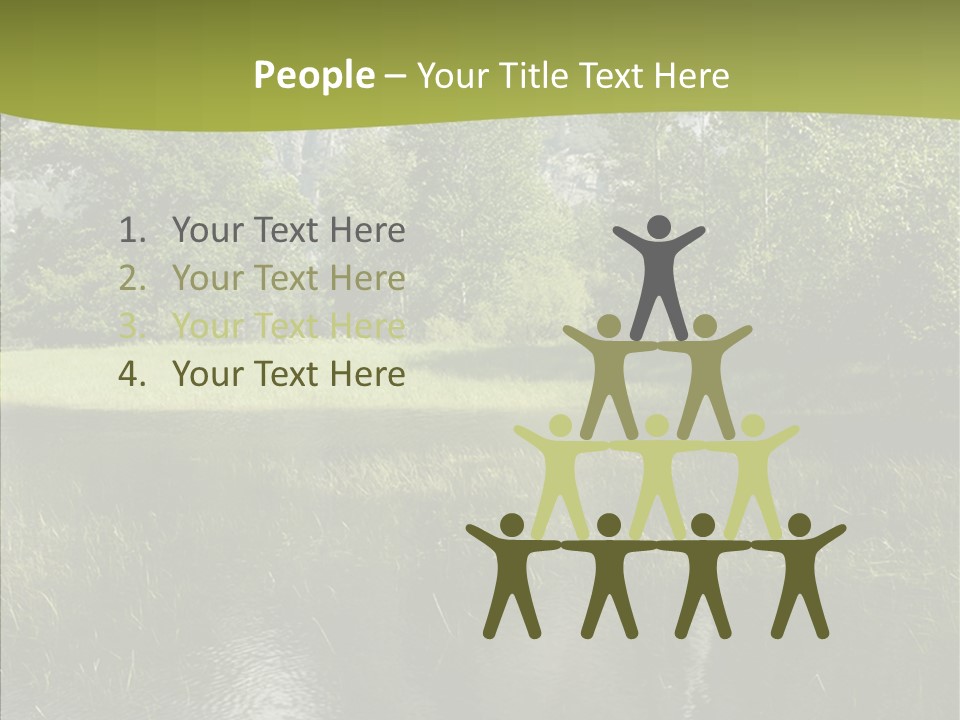 Cascade Pretty Hills PowerPoint Template