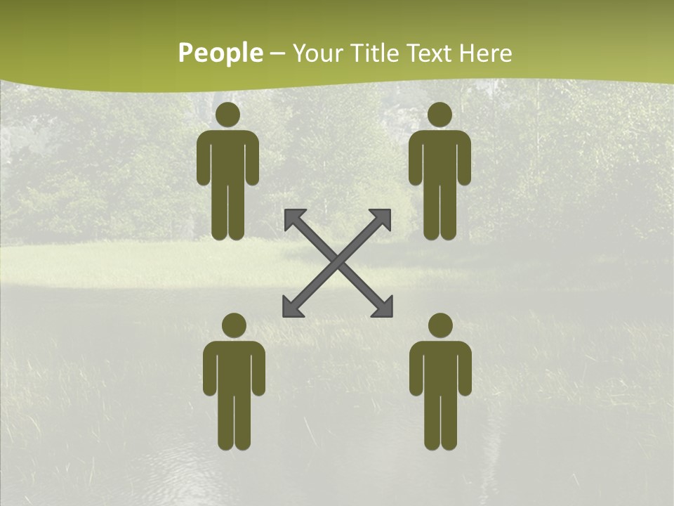 Cascade Pretty Hills PowerPoint Template