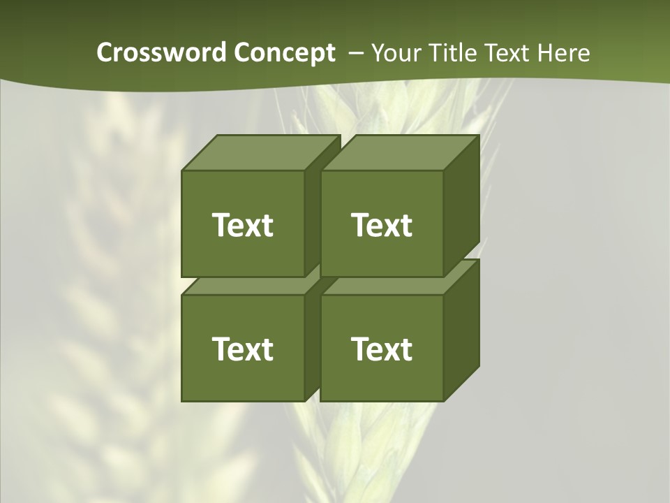 Grain Green Bread PowerPoint Template