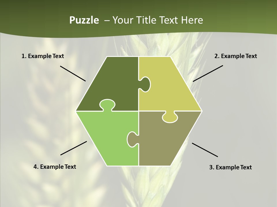 Grain Green Bread PowerPoint Template