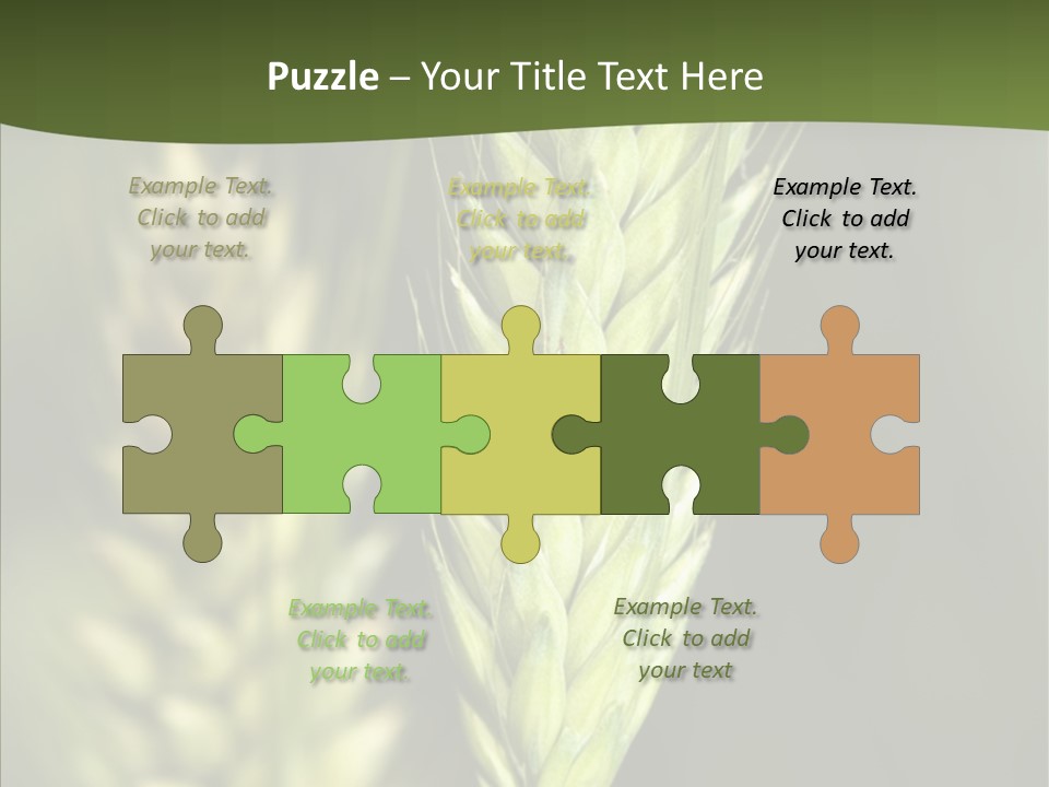 Grain Green Bread PowerPoint Template